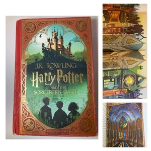 Harry Potter Sorcerer’s Stone HC 2020 Fold-Out Art Illustrated Minalima Edition - Picture 1 of 8