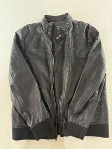 GUESS Black Jacket Men Size X-Large - Picture 1 of 10