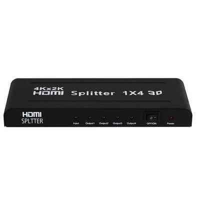 4K 30hz 1 in 4 out HDMI Splitter Repeater Full HD 1080P Display Mirror 1x4 r - Image 1 of 4