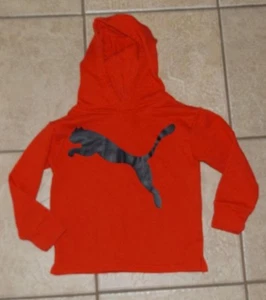 Boys Sz 4 School or Play Casual Wear Red Hoodie Hooded Sweatshirt PUMA - Picture 1 of 1