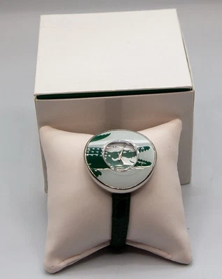 Women's Lacoste Figari Watch Leather Strap -tested And working Needs Battery - Image 1 of 4