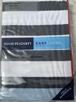 SHERIDAN SPIKE STRIPE EURO PILLOWCASE - Image 1 of 4