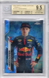 Max Verstappen 2020 Topps Chrome Formula 1 SAPPHIRE RC #6 clasificación BGS 9,5 - Imagen 1 de 1