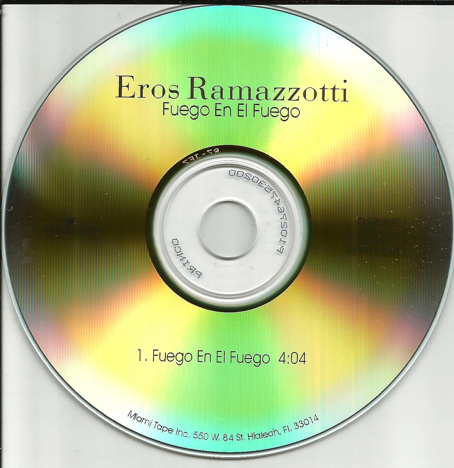 EROS RAMAZZOTTI Fuego En El TST PRESS 2000 PROMO Radio DJ CD Single  - Image 1 of 1