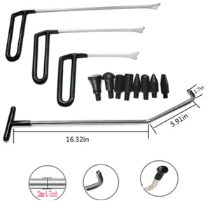 Car Dent Removal Tools Tools Push Rod Hooks Paintless Dent Repair Puller - Foto 1 di 10