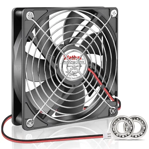 120Mm X 25Mm 12V DC Brushless Cooling Fan Dual Ball High Speed 2Pin for Computer - Picture 1 of 6
