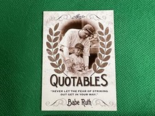 2016 Leaf Babe Ruth Collection Career Achievements #CA10 Babe Ruth Yankees