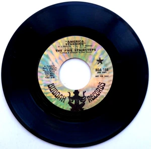 THE FIVE STAIRSTEPS -America Standing- Vinyl 45rpm 1970 BUDDAH PROMO - Imagen 1 de 4
