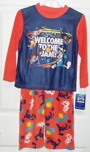 SPACE JAM 2 Pc Boys Long Sleeve Soft Fleece Pajama Set Size 5/6 NEW - Picture 1 of 2