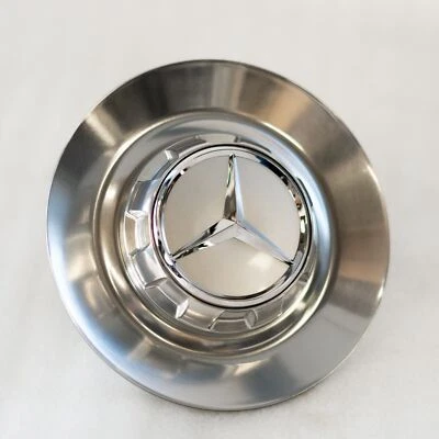 C63s E63s CLS63s AMG Mercedes Benz Genuine Silver center cap wheel hub cover - Image 1 of 4