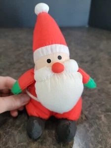 Vintage Soft Dreams Nylon Plump Santa Clause plush stuffed toy 7" - Picture 1 of 10