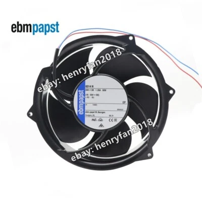 Ebmpapst 6314H Axial Fan DC 24V 1.25A 30W  172*172*51mm 2-wires Ebm Cooling Fan - Image 1 of 4