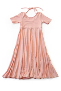 Girls Omi Jo WDW Well Dressed Wolf Full Length Dress Blossom Dot Size 6 years - Picture 1 of 1
