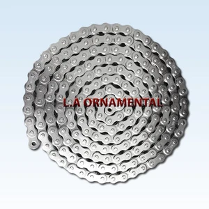  Nickel Plated, Chain #50 - 10ft Slide Gate Operator Chain Section gate openers. - Picture 1 of 1