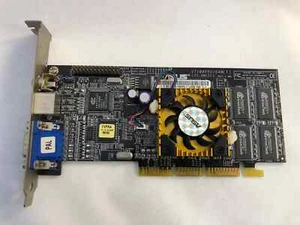 Asus V7100Pro Geforce2 MX 400 64MB AGP (gold colored cooler) - Afbeelding 1 van 5