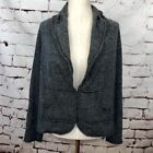 CAbi Style 170 Fleck Heather Gray Cardigan Knit Blazer Jacket Size S Hygge Cozy