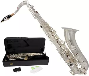 UK Saksofon tenorowy Bb, B Fis MTST0031S M-tunes - srebrny - Zdjęcie 1 z 12