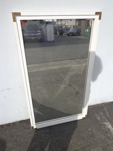 Mirror Wall Campaign Brass Vintage Vanity Bohemian Chic Boho Antique Coastal Cover
