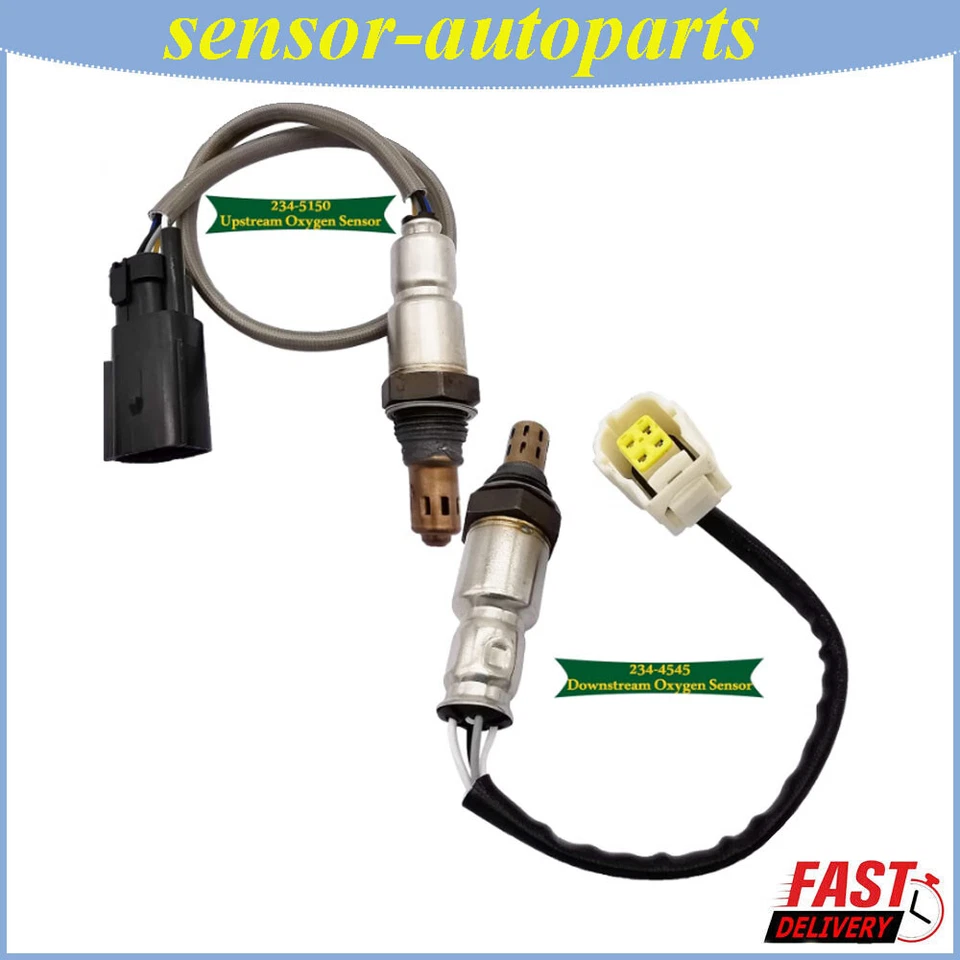Juego de 2 sensores de oxígeno para arriba+aguas abajo Chrysler 200 Dodge Jeep Cherokee Ram Foto 1 de 4