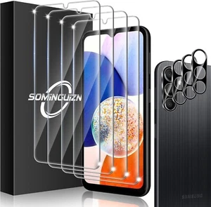 5 Pack Tempered Glass Screen Cover Samsung Galaxy A14 5G Anti Scratch - Picture 1 of 5