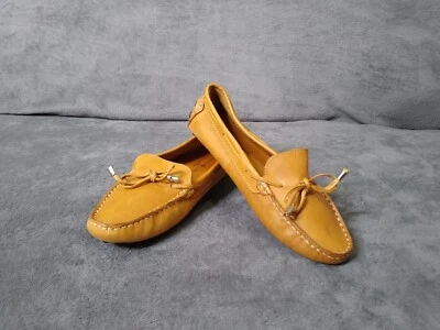 Mocasines de conducción Mercanti Fiorentini MF-3200 para mujer 7 B de cuero marrón Foto 1 de 4