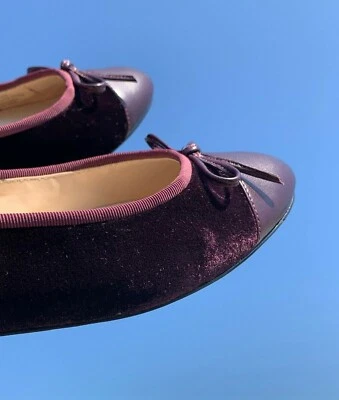 Zapatos planos de ballet JODI by MARC FISHER terciopelo púrpura cáncer de mama talla 8 ❤️sj17j10 Foto 1 de 4