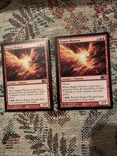 2x Magma Phoenix M10 MtG Magic Red Rare NM x2 Fast Free Shipping!