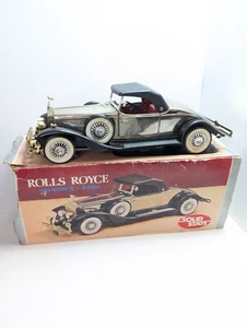 VINTAGE 1931 ROLLS ROYCE PHANTOM II CAR AM TRANSISTOR RADIO MODEL HONG KONG BOX - Picture 1 of 20