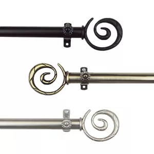 Whirlwind 3/4" verstellbare Fenster Gardine Gardinenstange 18"-170" (5 Größen, 3 Farben - Bild 1 von 7