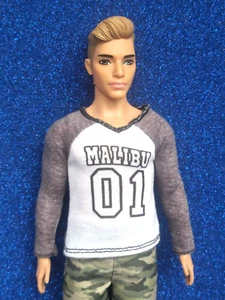 Barbie Ken doll Fashionistas #8 Camo Comeback Muscular body Mattel FNH40 - Imagen 1 de 5
