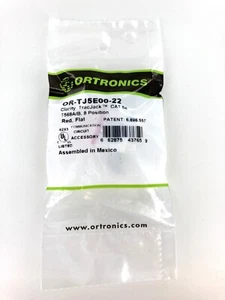 Ortronics OR-TJ5E00-22 Clarity TracJack, Cat5e, 180 Degree, Flush, Red - Picture 1 of 3