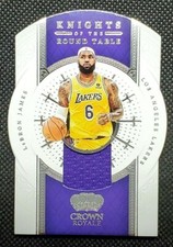 LeBron James 2021-22 Panini Crown Royale Knights Of The Round Table Patch Relic