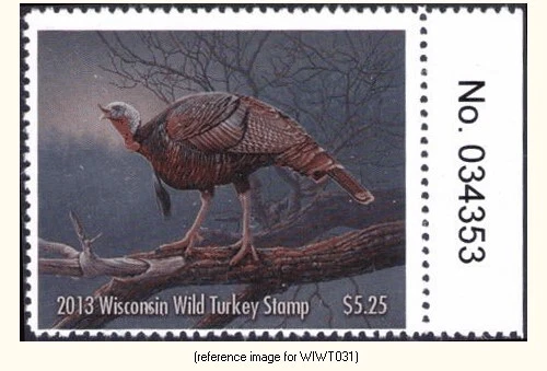 D2K Wisconsin Wild Turkey 2013 $5.25 w/#tab - Image 1 of 1