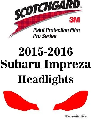 Película de protección de pintura 3M Scotchgard serie Pro para Subaru Impreza 2015 2016  Foto 1 de 3