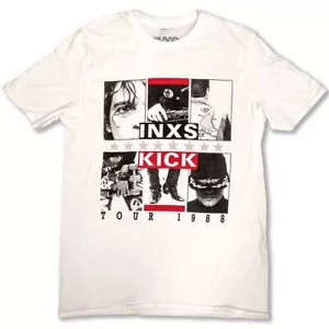 INXS KICK Tour T-Shirt Weiß Neu - Bild 1 von 1