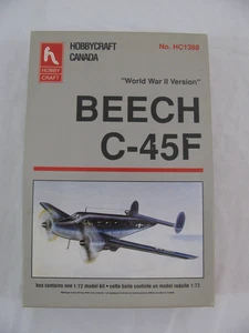1991 Hobby Craft 1/72 Beechcraft Model 18 Beech C-45F Airplane Kit #HC1388 Read! - Picture 1 of 14