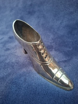 Vintage  ~ Detailed Solid  Brass Victorian Style SHOE - Image 1 of 4
