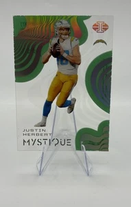 2020 Panini Illusions Mystique Emerald Justin Herbert #MY3 Rookie RC - Picture 1 of 2