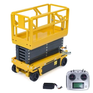 CUT 1/14 RC Metal Hydraulic Scissor Lift Platform Self-propelled RTR W/Light - Picture 1 of 24