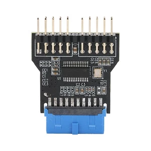Metal/Plastic USB 3.0 19pin Adapter to Dual 9Pin Adapter 480Mbps HUB Adapter - Zdjęcie 1 z 8