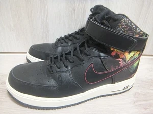 Nike Air Force 1 High Floral Black Red Orbit-Summit White-Black CI2304-001 Us9.5 - Picture 1 of 10