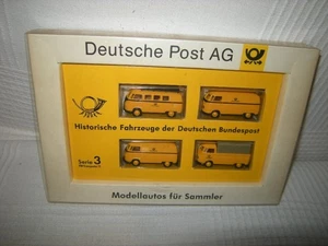 1:87 H0 Brekina Deutsche Post set de coleccionista serie 3 VW T1 en embalaje original - Imagen 1 de 1