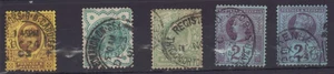 GRAN BRETAGNA 1887-1902 5¢ PICCOLA CITTÀ CANCELLA EDWARD VII - Foto 1 di 2