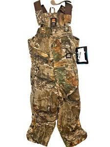 NWT Berne kids Youth XS 4 5 camo real tree Bib Overalls Coveralls insulated boy - Picture 1 of 7