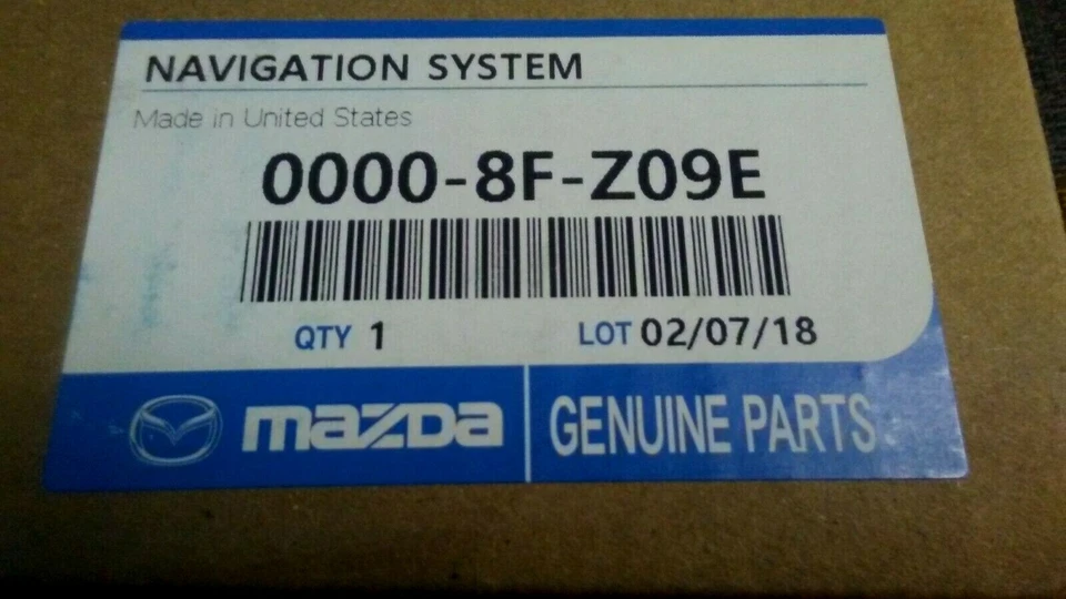 SEALED BOX! Mazda 6 Navigation SD Card 2016 2017 2018 00008FZ09E NEW! - Image 1 of 1