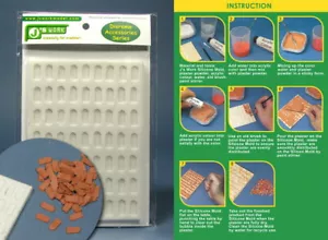 J's Work Silicone Mould for Making 1/35 Roof Tiles - Bild 1 von 1