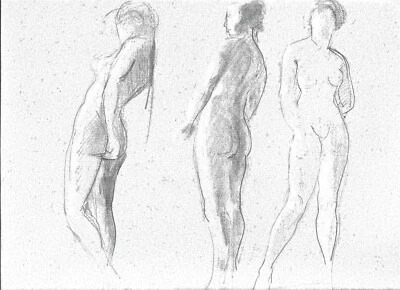 DESSIN ANCIEN XX EME NU DE FEMME-PIERRE VASSEROT 1887-1959 - Photo 1/2