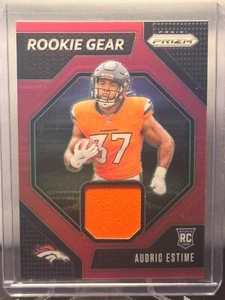 2024 Panini Prizm - AUDRIC ESTIME - PINK PRIZM ROOKIE GEAR #RG-AEE - Picture 1 of 2