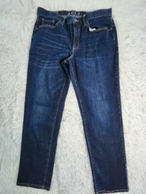 Pantalones de mezclilla para hombre Apt 9 38x32 Premier Flex azul oscuro Foto 1 de 4