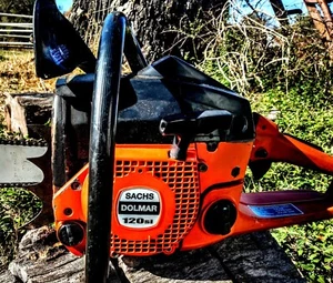 Good Running Dolmar 120Si Professional Chainsaw 68cc. Awesome Saw Bargain Price - Picture 1 of 7